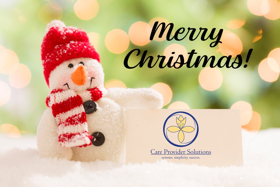 Merry christmas thank you from your Adult foster care home business consulting provider